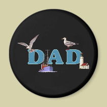 Dad Ahoy magnets