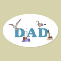 Dad Ahoy stickers