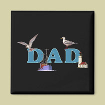 Dad Ahoy magnets
