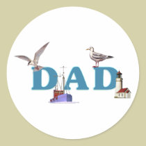 Dad Ahoy stickers