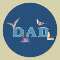 Dad Ahoy stickers