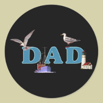 Dad Ahoy stickers