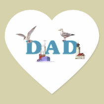 Dad Ahoy stickers