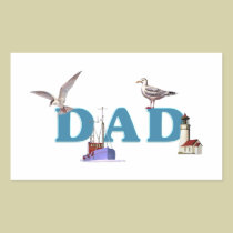 Dad Ahoy stickers