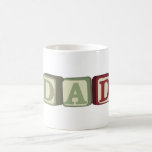 Dad Baby Block Father's Day Mugs