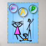 Dad Balloons Print