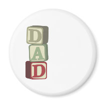 Dad Blocks 2 magnets