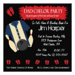 Dad-chelor Bowling Party Invitations
