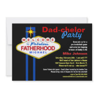 Dad-chelor Party - Daddy Diaper Keg Invitations