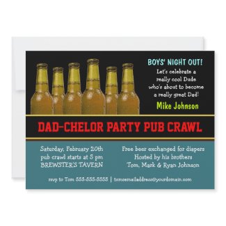  Pub Crawl Beer Invitations  