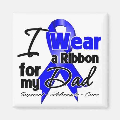 Dad - Colon Cancer Ribbon Fridge Magnet