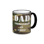 Dad, Commander in Chief Camo Military Father Coffee Mug