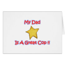 Dad Cop Gifts for cops. From Shirts to Buttons cards by RealSlogans Dad Cop Gifts for cops. From Shirts to Buttons cards
