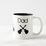 Dad, crossed black guitars mugs