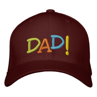 DAD! EMBROIDERED BASEBALL CAP by teesforyourfamily