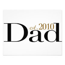 Dad Est 2010 Custom Invitation