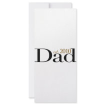 Dad Est 2010 Personalized Rack Card