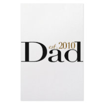 Dad Est 2010 stationery