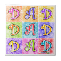 DAD (Father) Ceramic Tile tiles