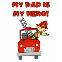 Dad Firefighter Hero t-shirts