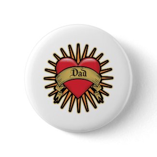 Dad Heart Tattoo button