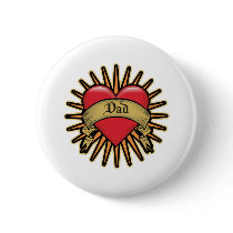 Dad Heart Tattoo buttons