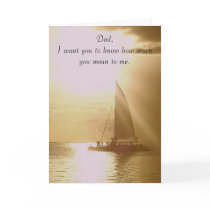Dad, how much you mean to me ... cards