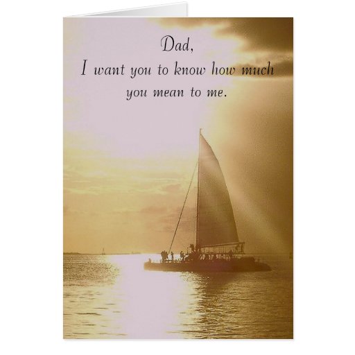 Dad How Much You Mean To Me Card Zazzle