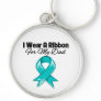 Dad - I Wear A Teal Ribbon Keychains
