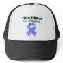 Dad - I Wear Periwinkle Ribbon Mesh Hat