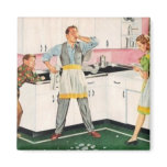 DAD IN APRON RETRO 1950 MAGNET DAD IN APRON RETRO 1950 MAGNET