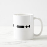 "DAD" in Morse Code Mug  by Brownielocks mugs