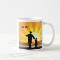 Dad in the sunset mug mugs