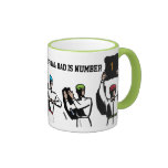 Dad is #1 Football Fathers Day Gift Coffee Mug