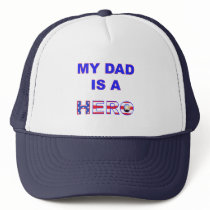 Dad is a Hero Mesh Hats