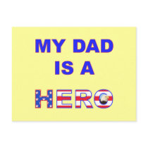 Dad is a Hero Postcards