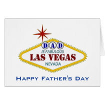 DAD Is Fabulous Las Vegas Father's Day Card