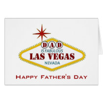 DAD Is Fabulous Las Vegas Father's Day Card