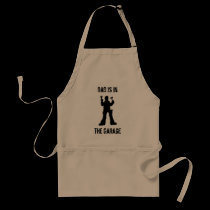 Dad is in the Garage Apron aprons