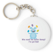 Dad is My Easter Bunny keychains