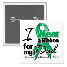 Dad - Liver Cancer Ribbon.png Pinback Buttons