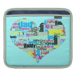 dad love in various language style iPad sleeve