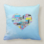 dad love in various languages style throw pillows