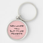 Dad Loves You, But I'm his Favorite Keychain