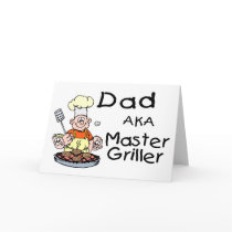 Dad Master Griller Greeting Card