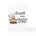 Dad Master Griller cards by CelebrationZazzle Dad Master Griller cards