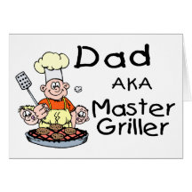 Dad Master Griller Greeting Card