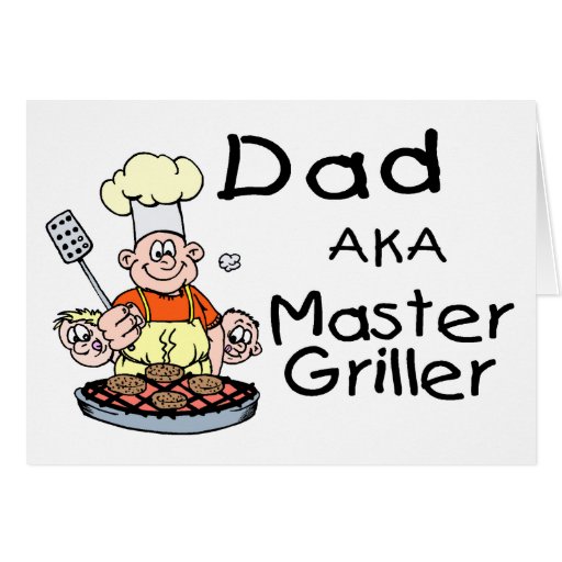 Dad Master Griller Greeting Card