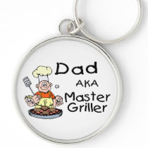 Dad Master Griller Keychains