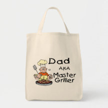 Dad Master Griller Tote Bags